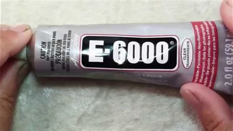 How long does E6000 take to cure?