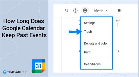 How long does Google Calendar keep events?