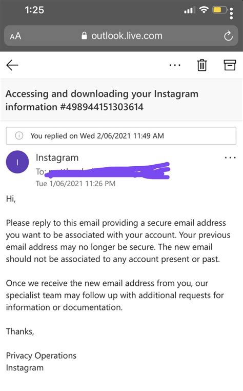 How long does Instagram take to respond to hacked account?