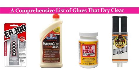 How long does PVA glue dry clear?