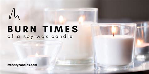 How long does a 100g soy candle burn?