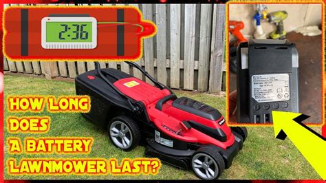 How long does a lawn mower battery last?