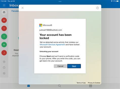 How long does a locked Microsoft account last?