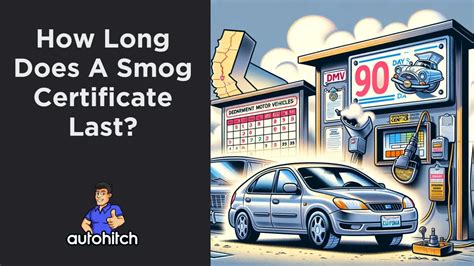 How long does a smog last when selling a car in California?