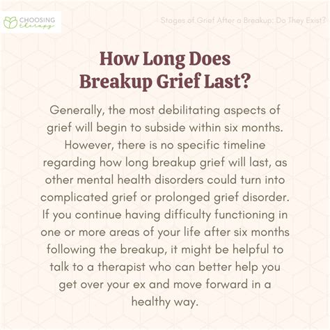 How long does breakup grief last?