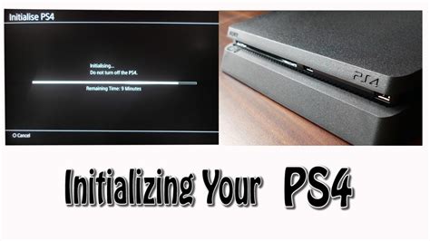 How long does full initialization take on PS4?