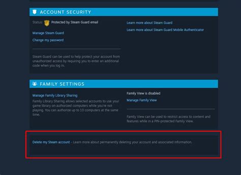 How long does it take Steam to delete an account?