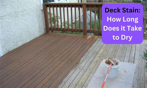 How long does it take a deck to dry?