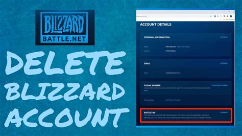 How long does it take for Blizzard to delete my account?