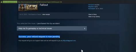 How long does it take for a refund to appear in Steam Wallet?