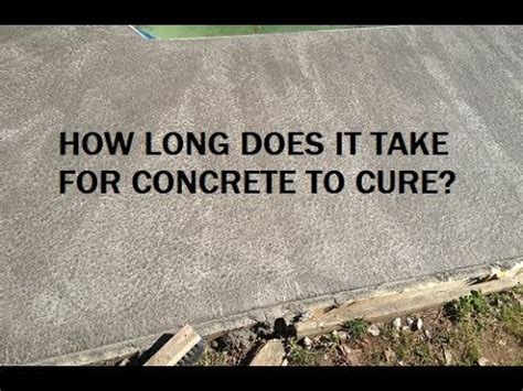 How long does it take for concrete to turn grey?