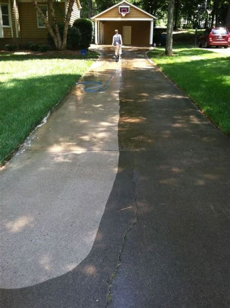 How long does it take for driveway to dry after pressure washing?