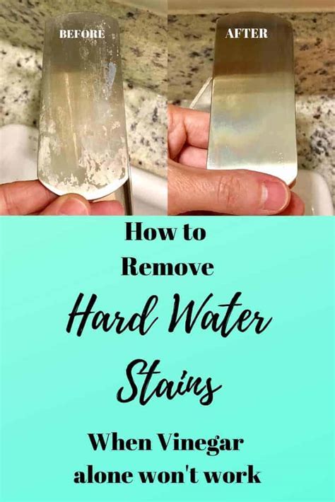 How long does it take for vinegar to remove water stains?