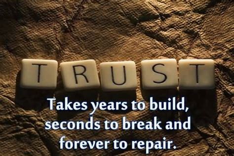 How long does it take to break trust?