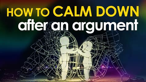 How long does it take to calm down after an argument?