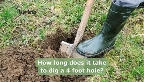 How long does it take to dig 1m3?