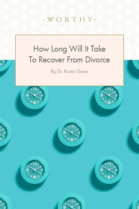 How long does it take to emotionally recover from a divorce?