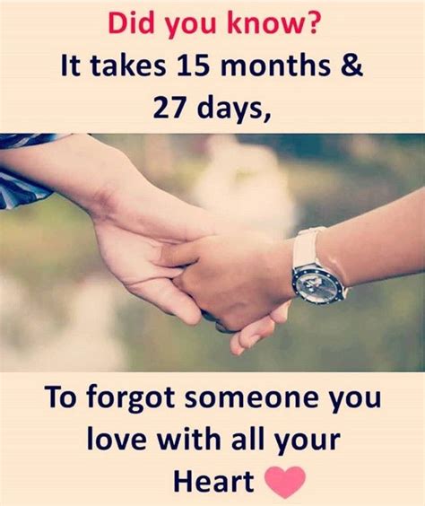 How long does it take to forget someone?