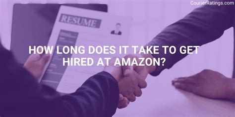 How long does it take to get hired with Amazon?