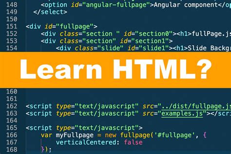 How long does it take to learn HTML?