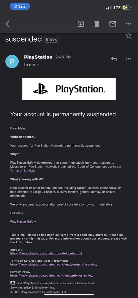 How long does temporary suspension last on PS5?