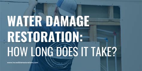 How long does water damage take to show?