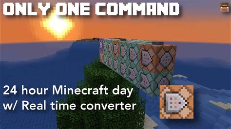 How long is 1 hour in Minecraft days?