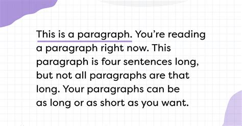 How long is 1 paragraph?