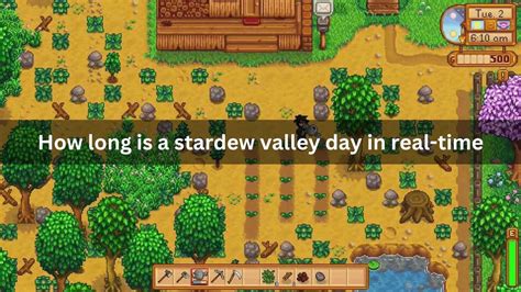 How long is 10 minutes in Stardew Valley?