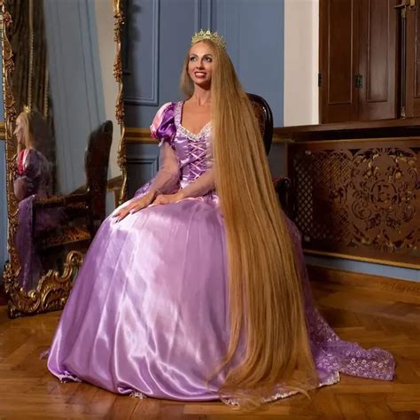 How long is Rapunzel's hair in real life?