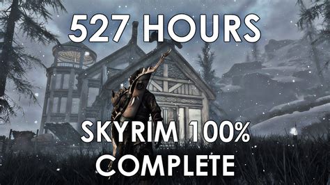 How long is Skyrim 100%?
