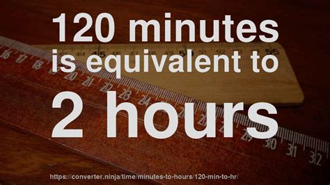 How long is a 120 minutes?