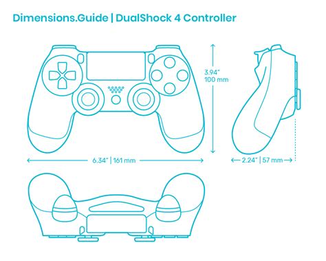 How long is a PS4 controller?