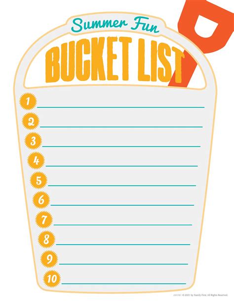 How long is a bucket list?