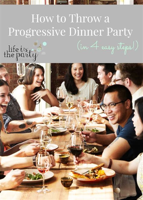 How long is a progressive dinner?