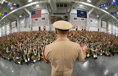 How long is initial training in the Navy?