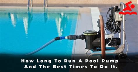How long should I run my pool pump calculator?