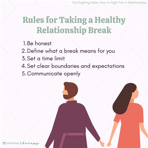 How long should a couple take a break?