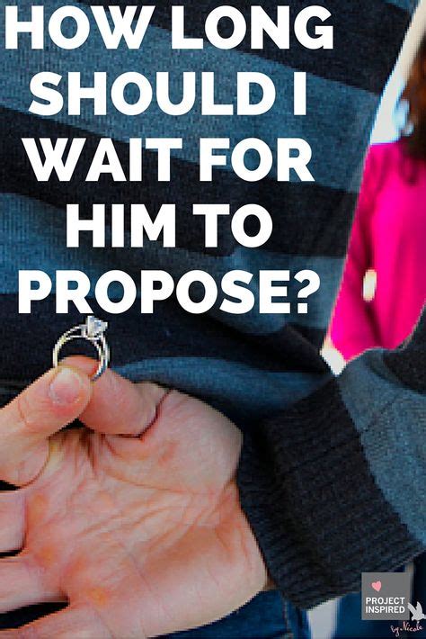 How long should a guy wait to propose?