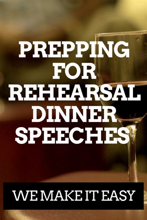 How long should a rehearsal dinner speech be?