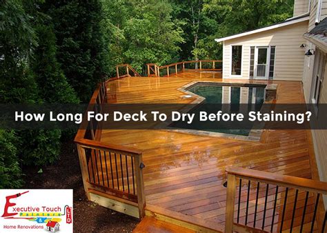 How long should you let deck stain dry?