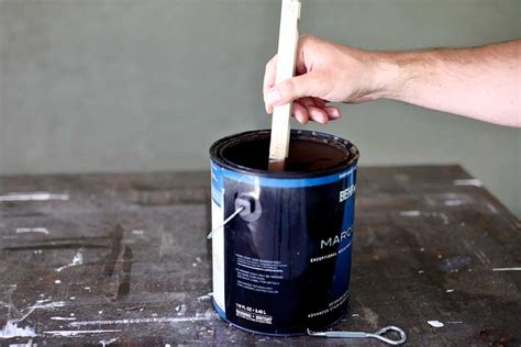 How long should you stir paint before using?
