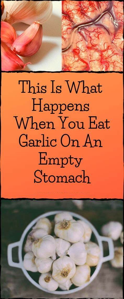 How long should you wait to eat after eating garlic on empty stomach?