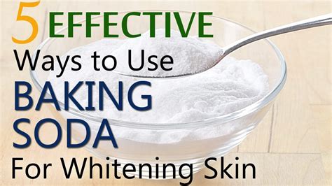 How long to leave baking soda on skin to lighten?