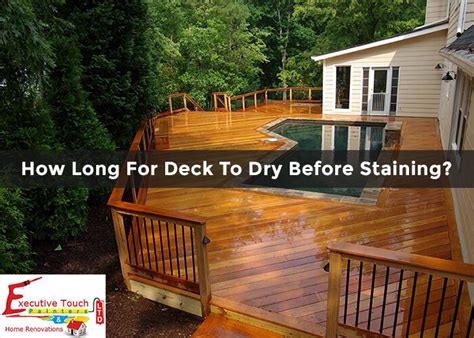 How long to let deck dry after washing?