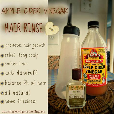 How long to soak hair in apple cider vinegar?