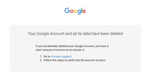 How long until a Google Account is fully deleted?