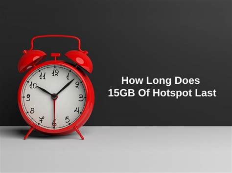 How long will 15GB of hotspot last?