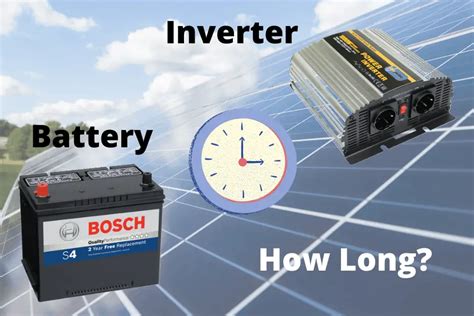 How long will a 12V battery last with an inverter?