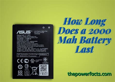 How long will a 2000 mAh battery last in hours?